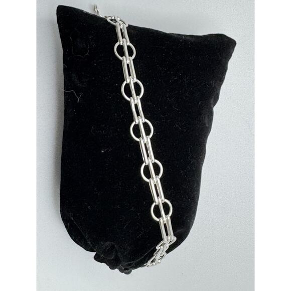Designer Peruvian Sterling Silver 950 Bracelet - 7.5” - Picture 1 of 6